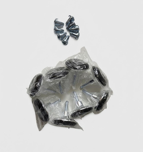 Piedini cromati gambe - 8x,