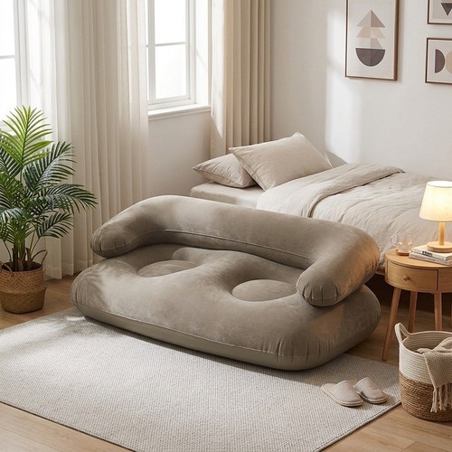 Divano gonfiabile floccato pvc - floccato,